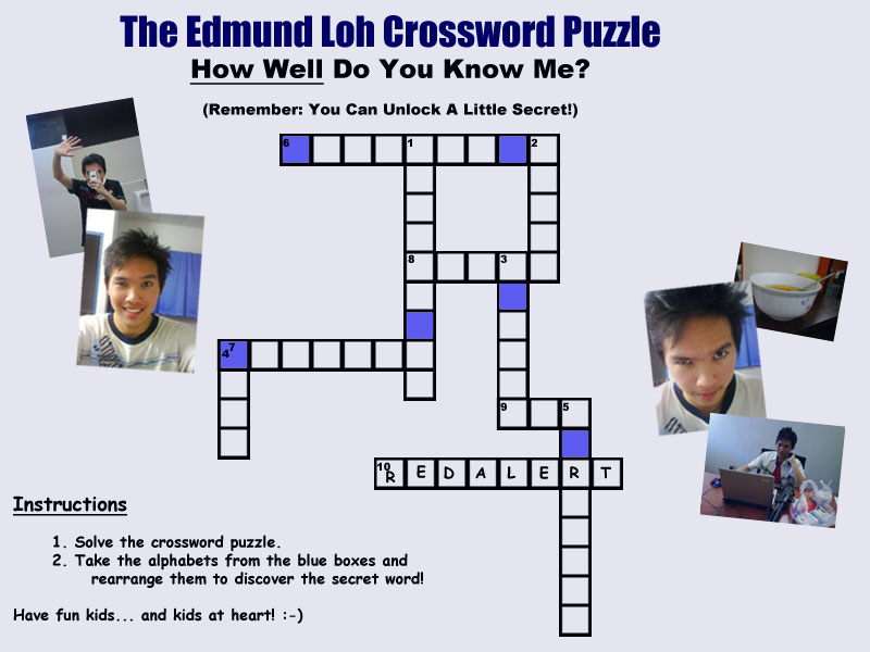 The Edmund Loh Crossword Puzzle Challenge!